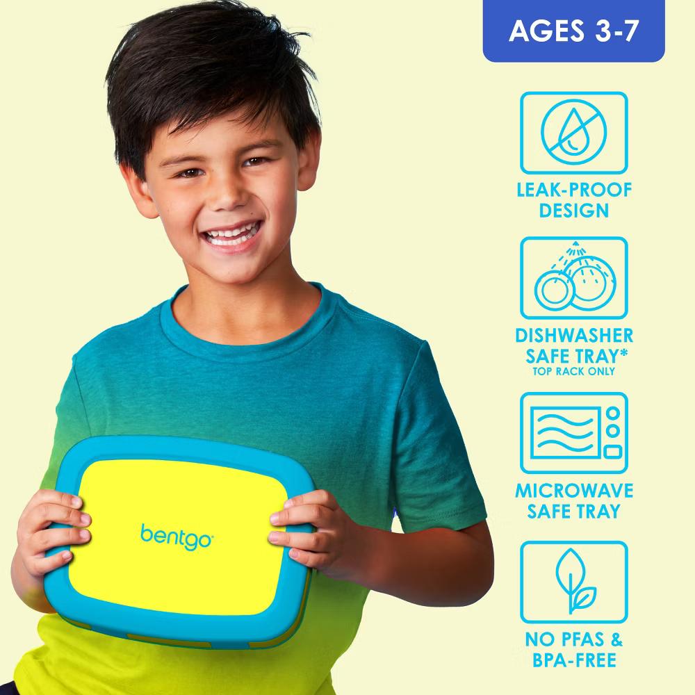Kids' Brights Leakproof, 5 Compartment Bento-Style Kids' Lunch Box - Image 34