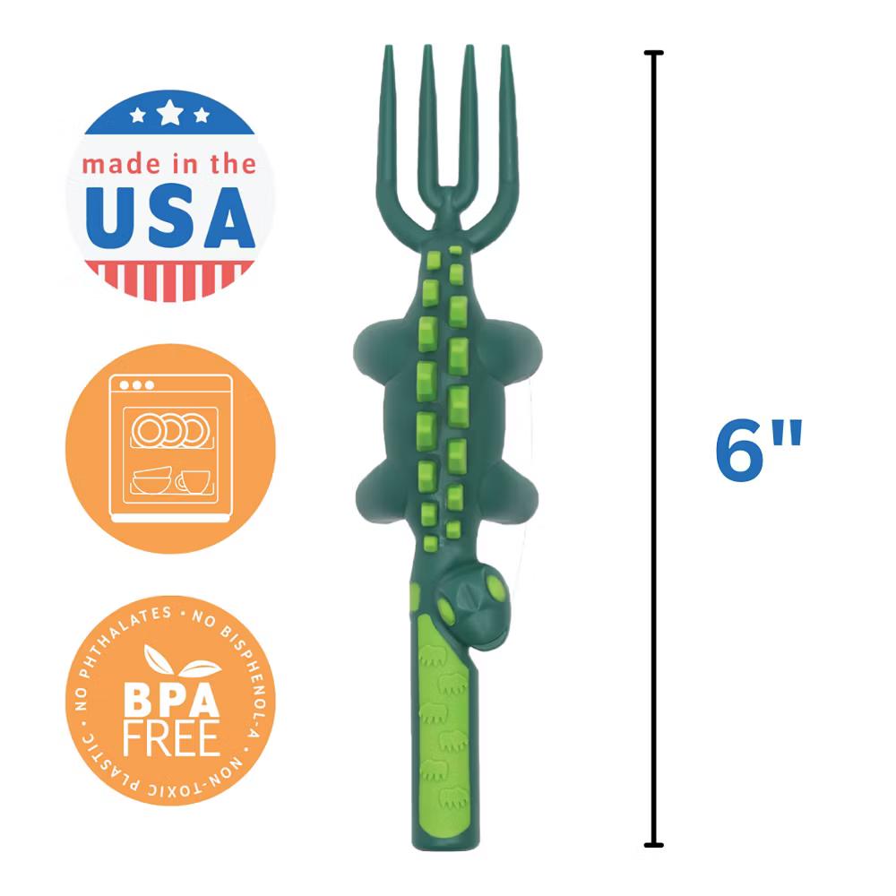 Constructive Eating Utensil and Divided Plate Set for Kids and Toddlers - Image 2