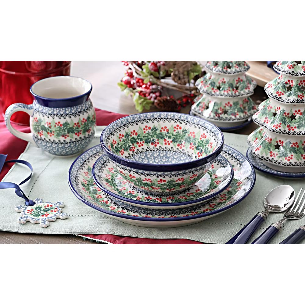 Blue Rose Polish Pottery Ceramika Artystyczna Cereal Bowl - Image 27