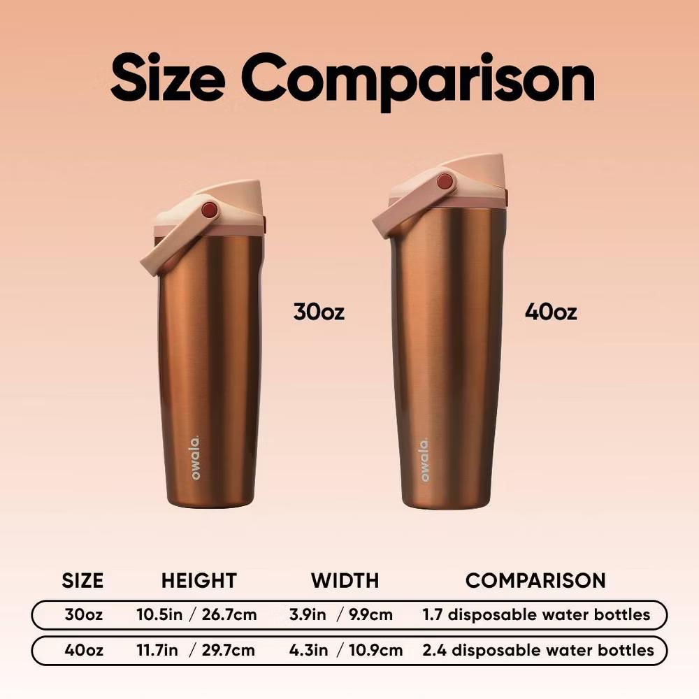 Stainless Steel FreeSip Sway Water Bottle - Image 67