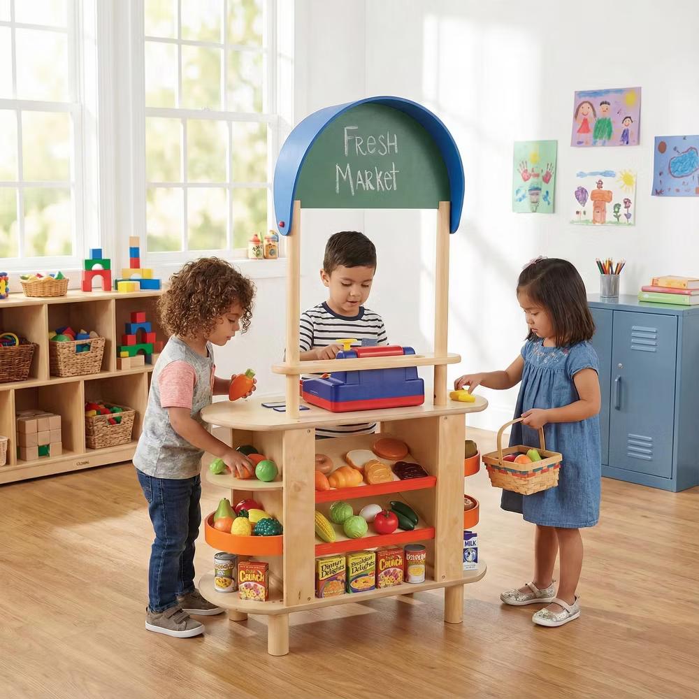 Constructive Playthings Mini Play Food Set – 37-Piece Kids Pretend Kitchen Food Toy Set for Ages 3+ - Image 3