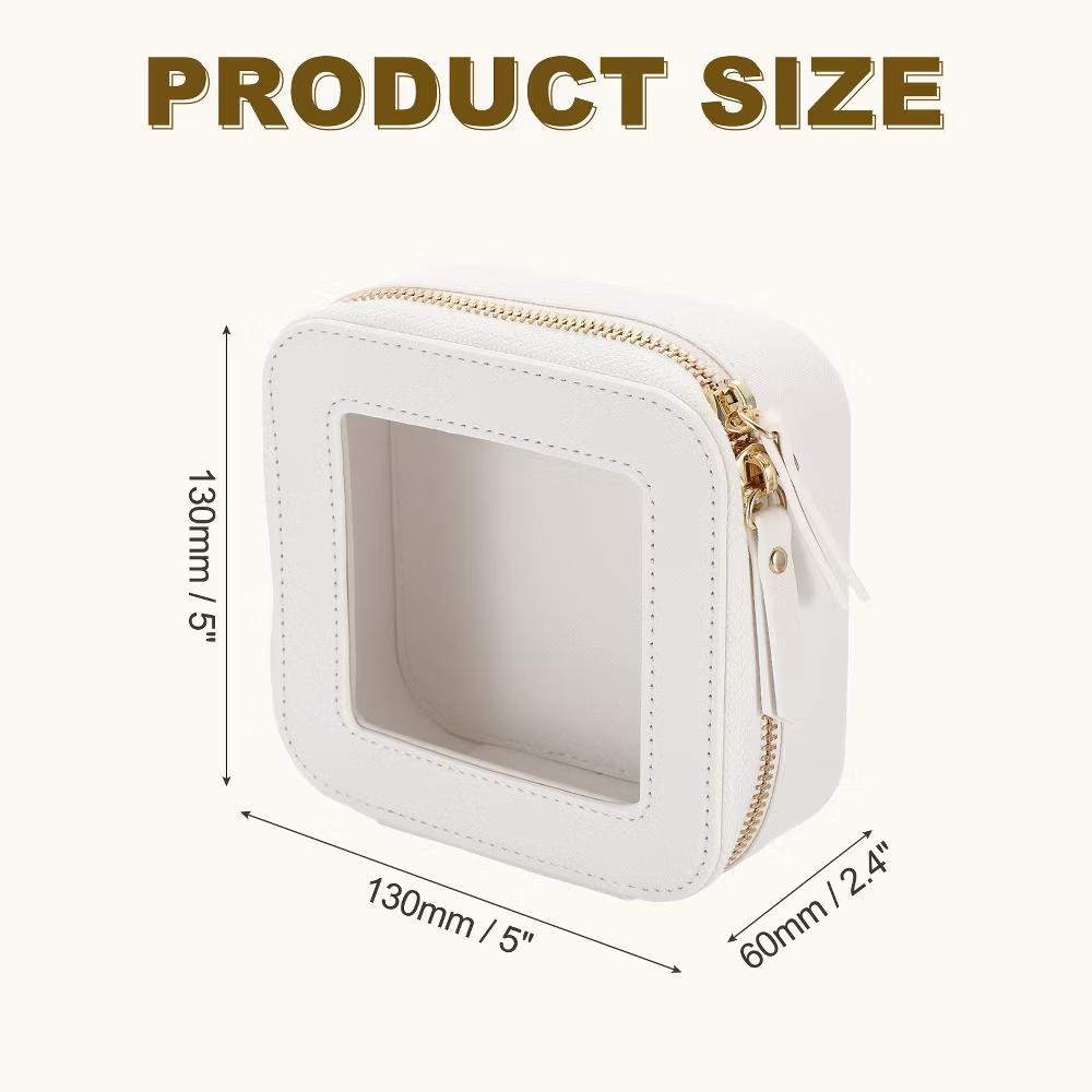 Waterproof Clear Travel Toiletry Organizing Makeup Bag 5" x 5" - Image 21