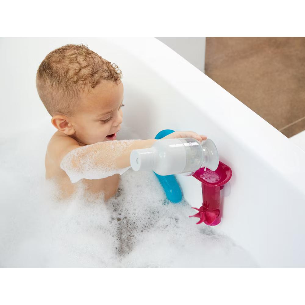 Boon BUNDLE Building Toddler Bath Tub Toy with Pipes Cogs and Tubes: BPA-Free, Creative Thinking, Motion, Spinning Shapes - Image 8