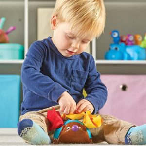 Spike the Fine Motor Hedgehog Tissue Time: Plastic Baby & Toddler Toys, BPA-Free, 11 Pieces