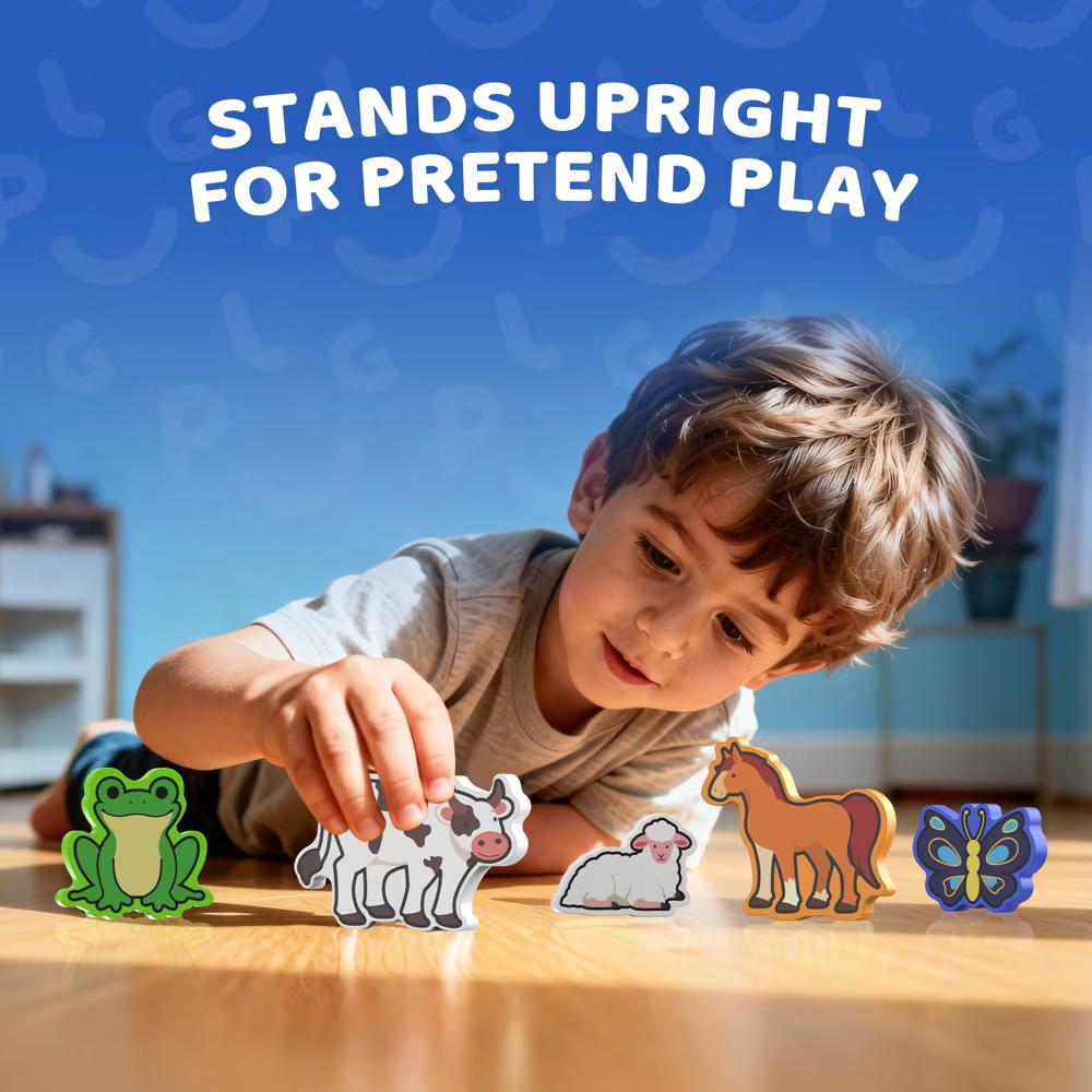 Wooden Puzzles for Toddlers 1-3, Life Cycle Animal Toddler Puzzles, Montessori Toys - Image 8