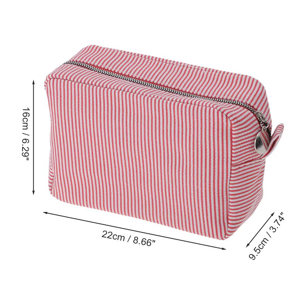 Large Striped Pattern Makeup Bag 1Pc - Image 37