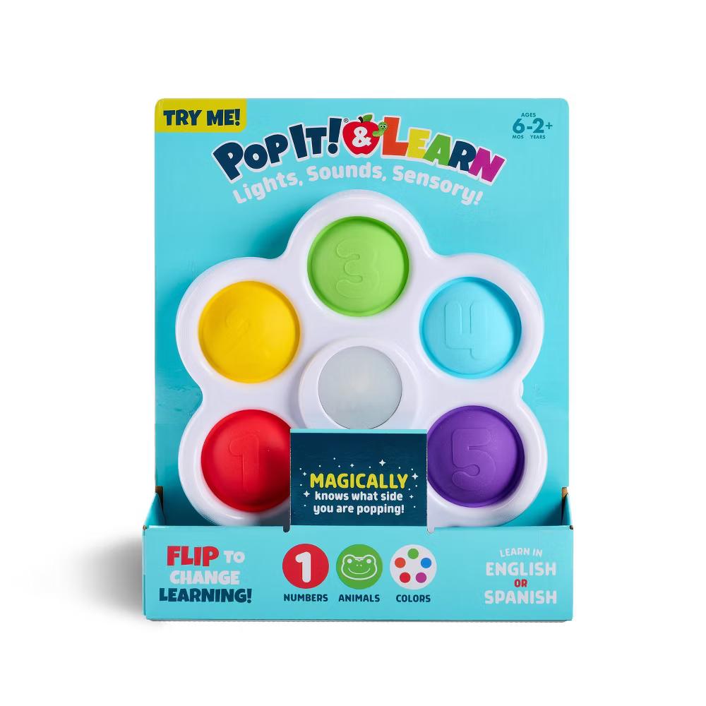 Pop It & Learn - Lights, Sounds, Sensory!: Problem Solving, Fine Motor Skills, Silicone - Image 2