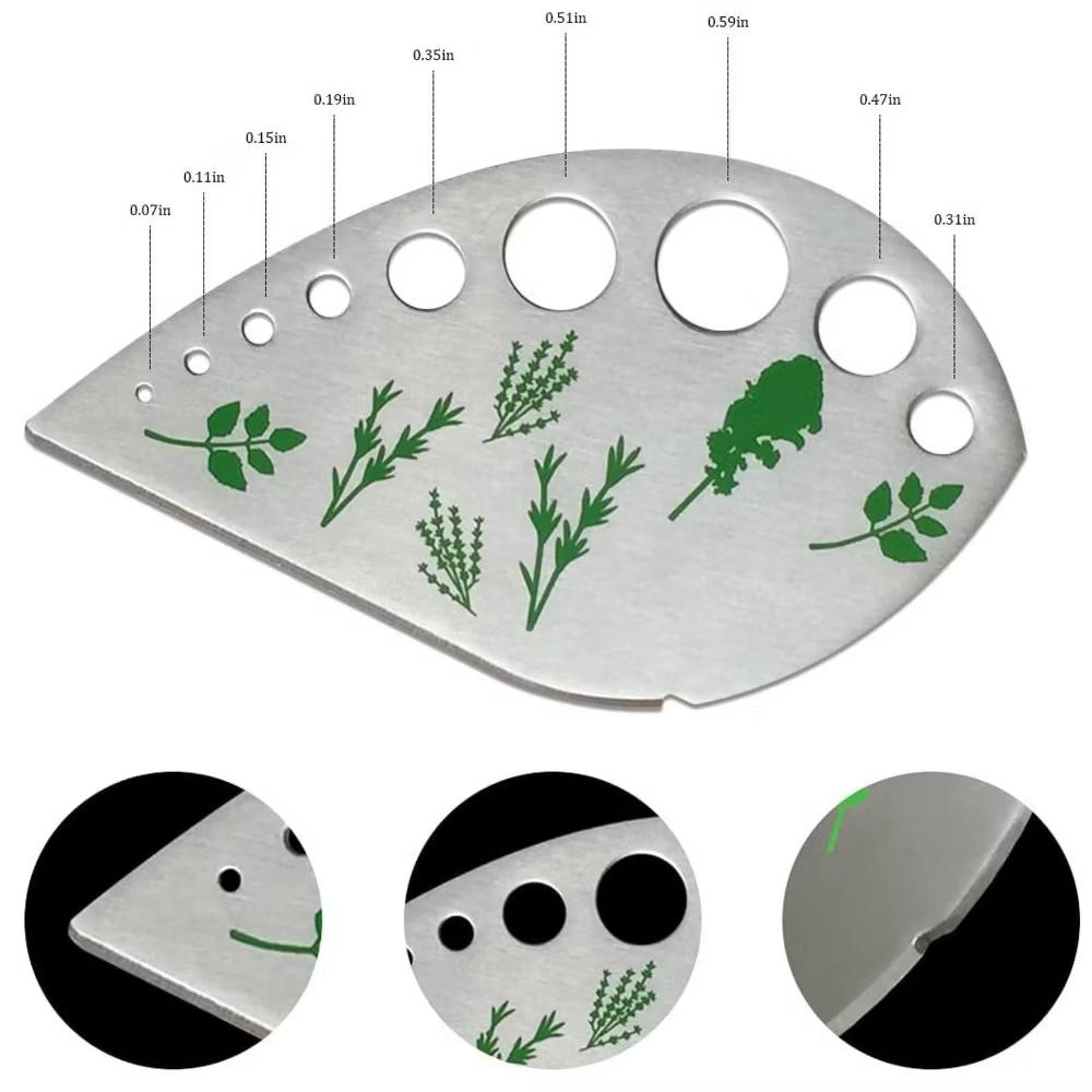 Home Collection 9-Hole Stainless Steel Herb Stripper - Image 5