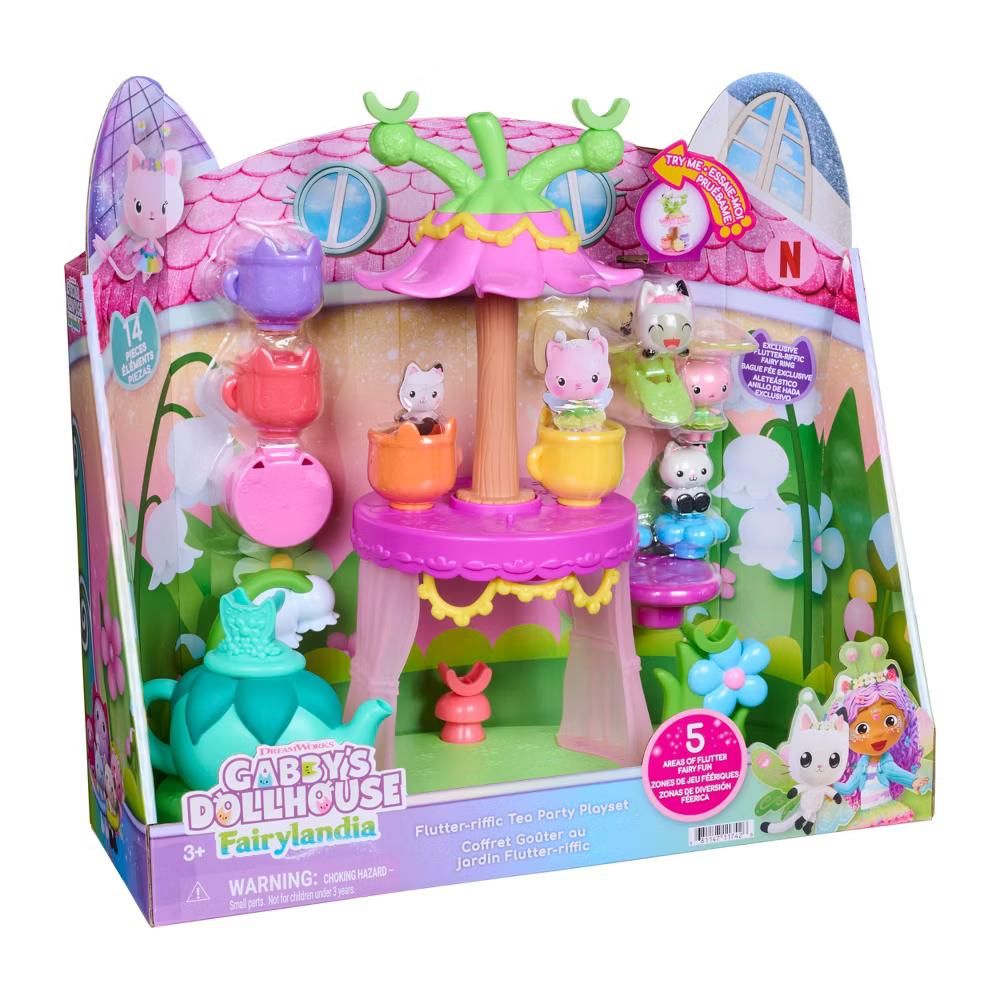 Gabby's Dollhouse Fairylandia Flutter-riffic Tea Party Playset - Image 3