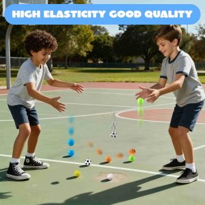24 Pcs Multi-Sports Bouncy Balls Bulk 32mm Small Balls for Kids Party Favors for Kids 4-8, Classroom Prizes, Treasure Box Toys Goodie Stuffers