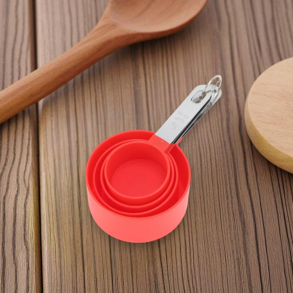 Measuring Cups 4-Piece Measuring Cup Set Dishwasher Safe Stainless Steel PP 1 Set - Image 15