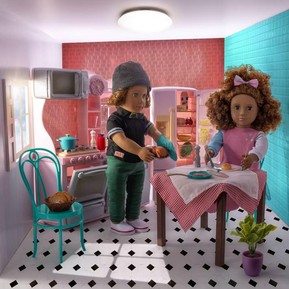Light-Pink Gourmet Kitchen & Play Food Accessory Set for 18" Dolls - Image 8