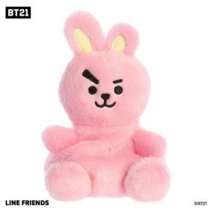 Mini Palm Pals COOKY BT21 Lovable Stuffed Doll Pink 5"