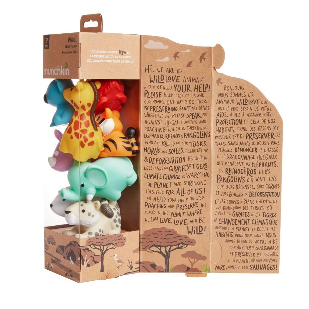 Wild Animal Bath Toy Squirts - 8pk - Image 4