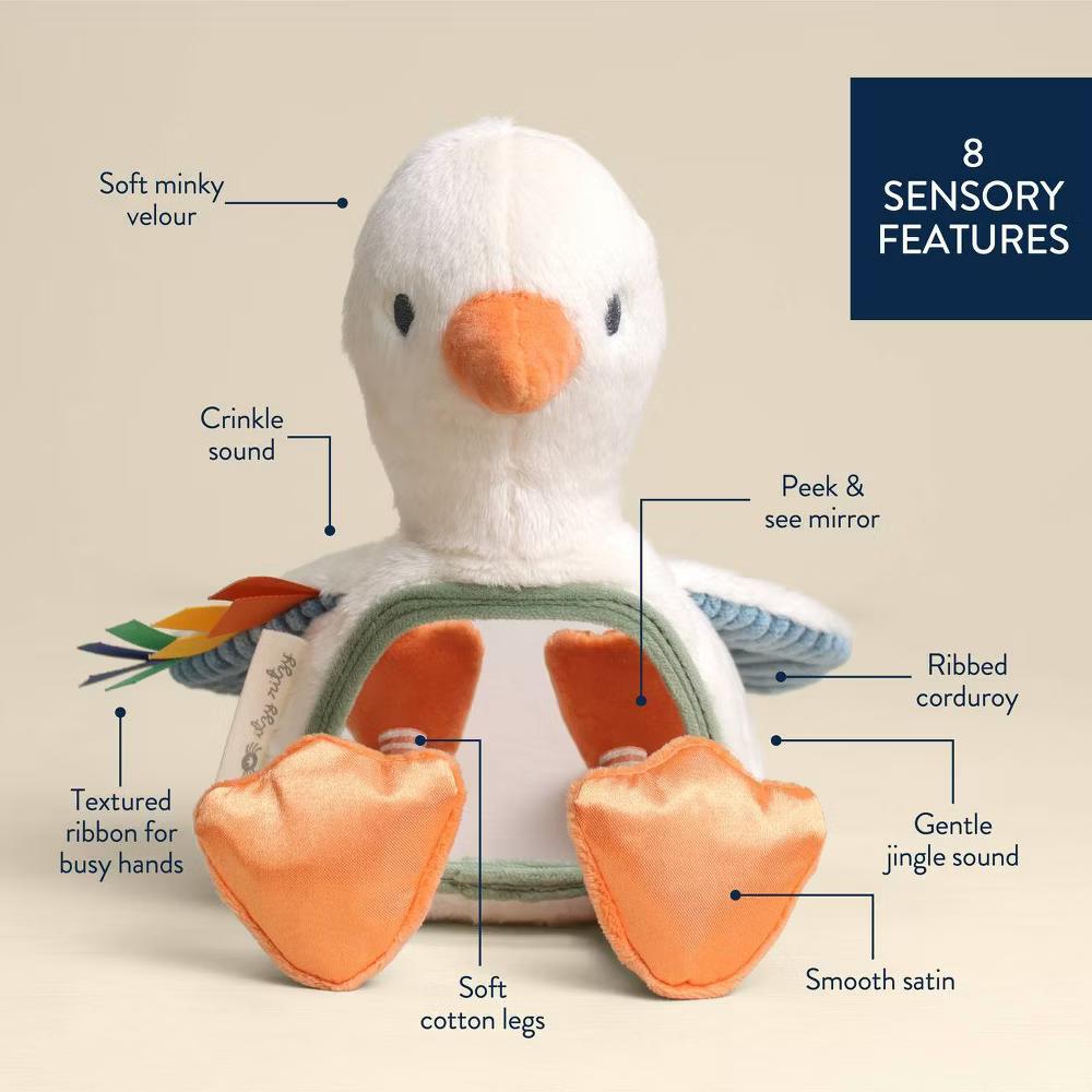 Bitzy Sensory Tummy Time Mirror Toy - Image 9