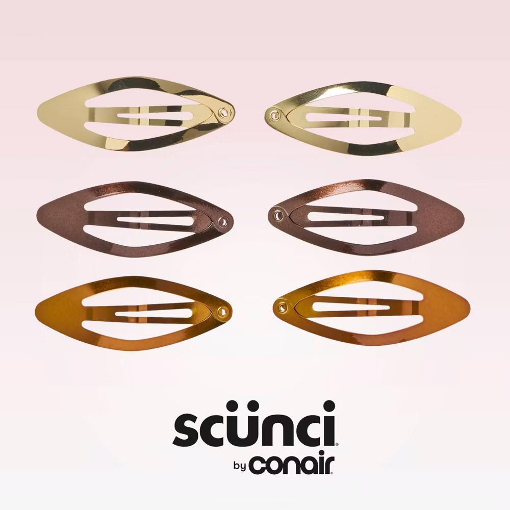 Diamond Shaped Snap Clips - All Hair - 6pcs - Image 2