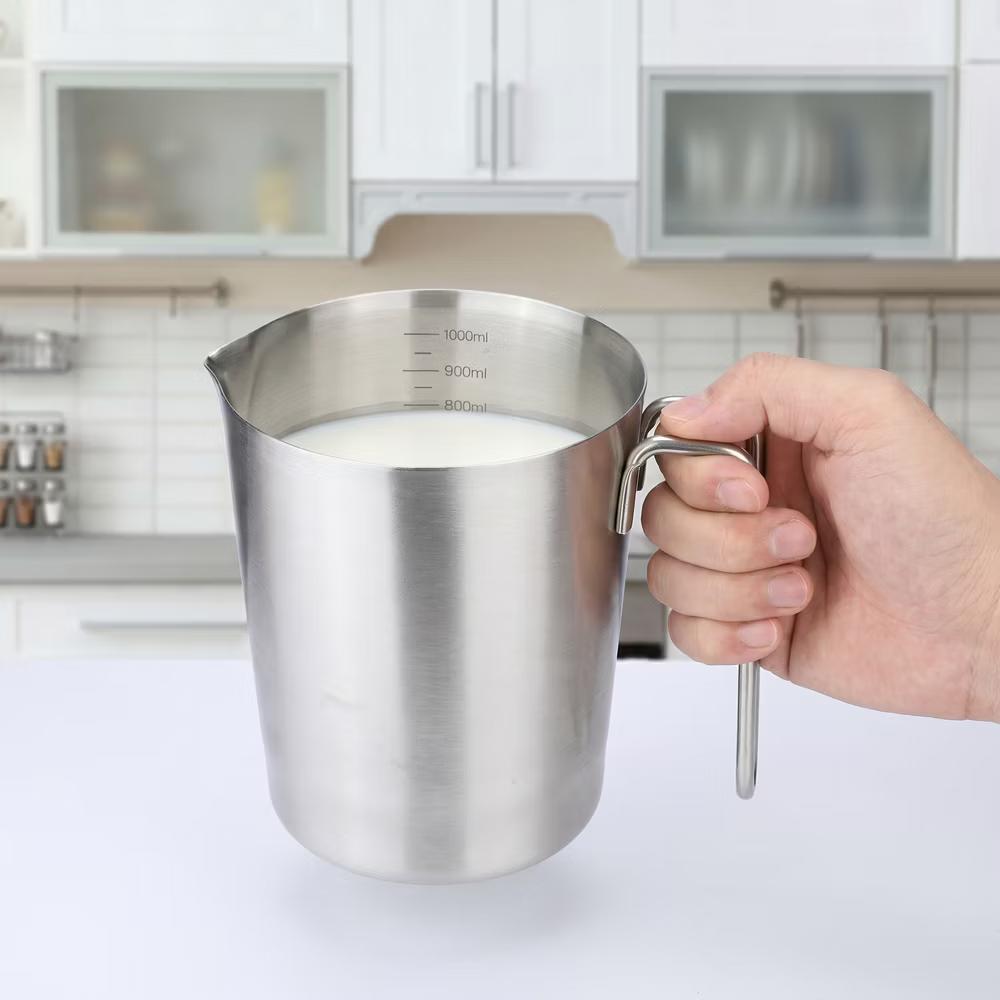 Measuring Cup, Liquid Stainless Steel Measuring Cup for Kitchen Use, Ideal for Measuring Ingredients Precisely - Image 3
