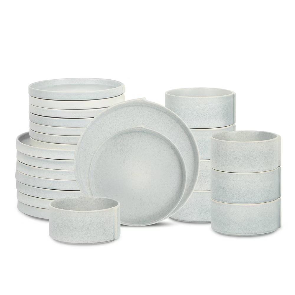 24pc Bao Stoneware Dinnerware Set - Image 4