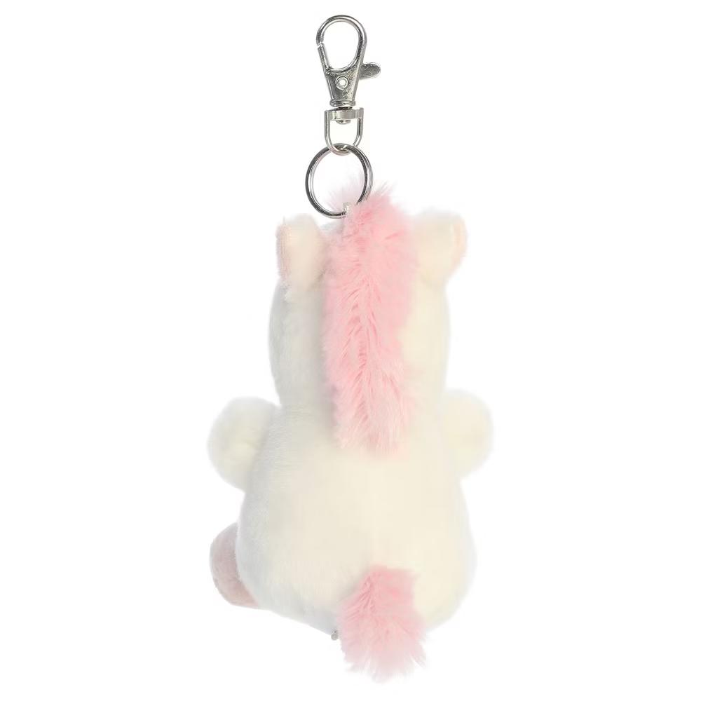 Mini Sassy Unicorn Palm Pals Adorable Clip-On White 4" - Image 4