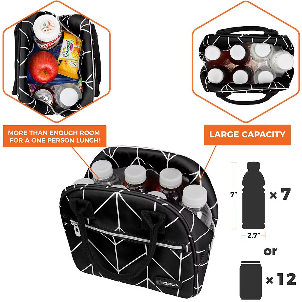 Insulated Lunch Box Women, Cooler Bag Tote Girls Kids Teen Adult, Soft Reusable Thermal Meal Prep Purse - Image 19
