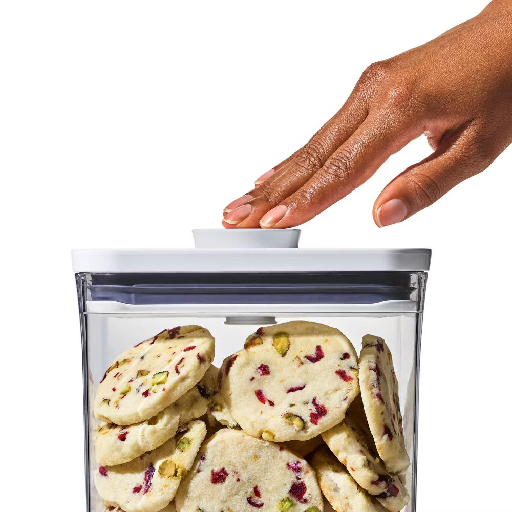 POP 3pc Plastic Food Storage Container Set Clear: Air Tight Seal, Dishwasher-Safe, Lifetime Warranty - Image 3