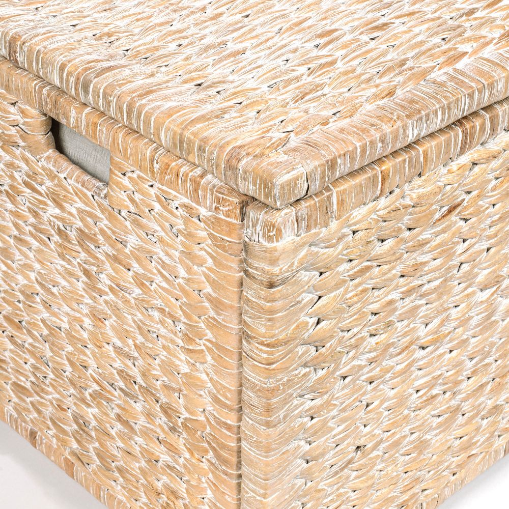 happimess Anada 30" Handwoven Wicker Weave Storage Trunk - Image 29