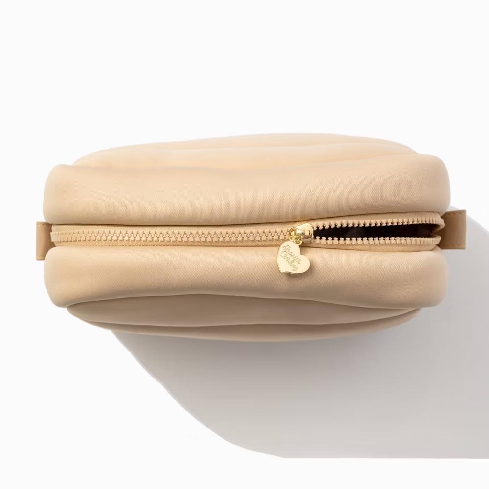 Puffer Cosmetic Pouch - Sand - Image 4