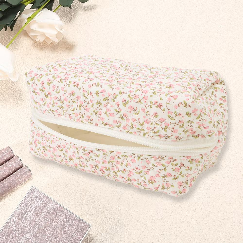 Women Portable Little Flower Pattern Makeup Bag 1 Pc - Image 9