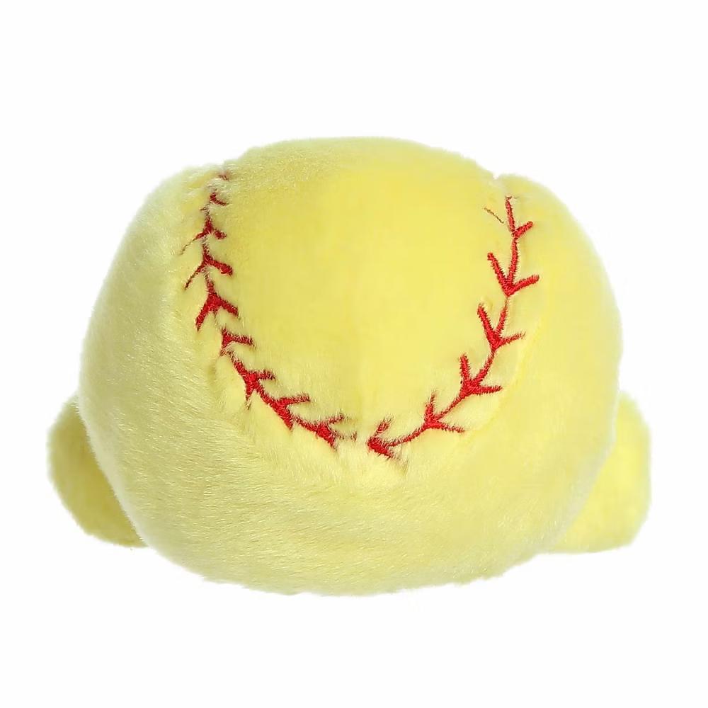 Mini Shortstop Soft Ball Palm Pals Adorable Stuffed Animal Yellow 4.5" - Image 3