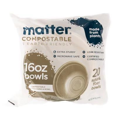 Compostable Fiber Disposable Bowls - Natural - 16oz/20ct - Image 10