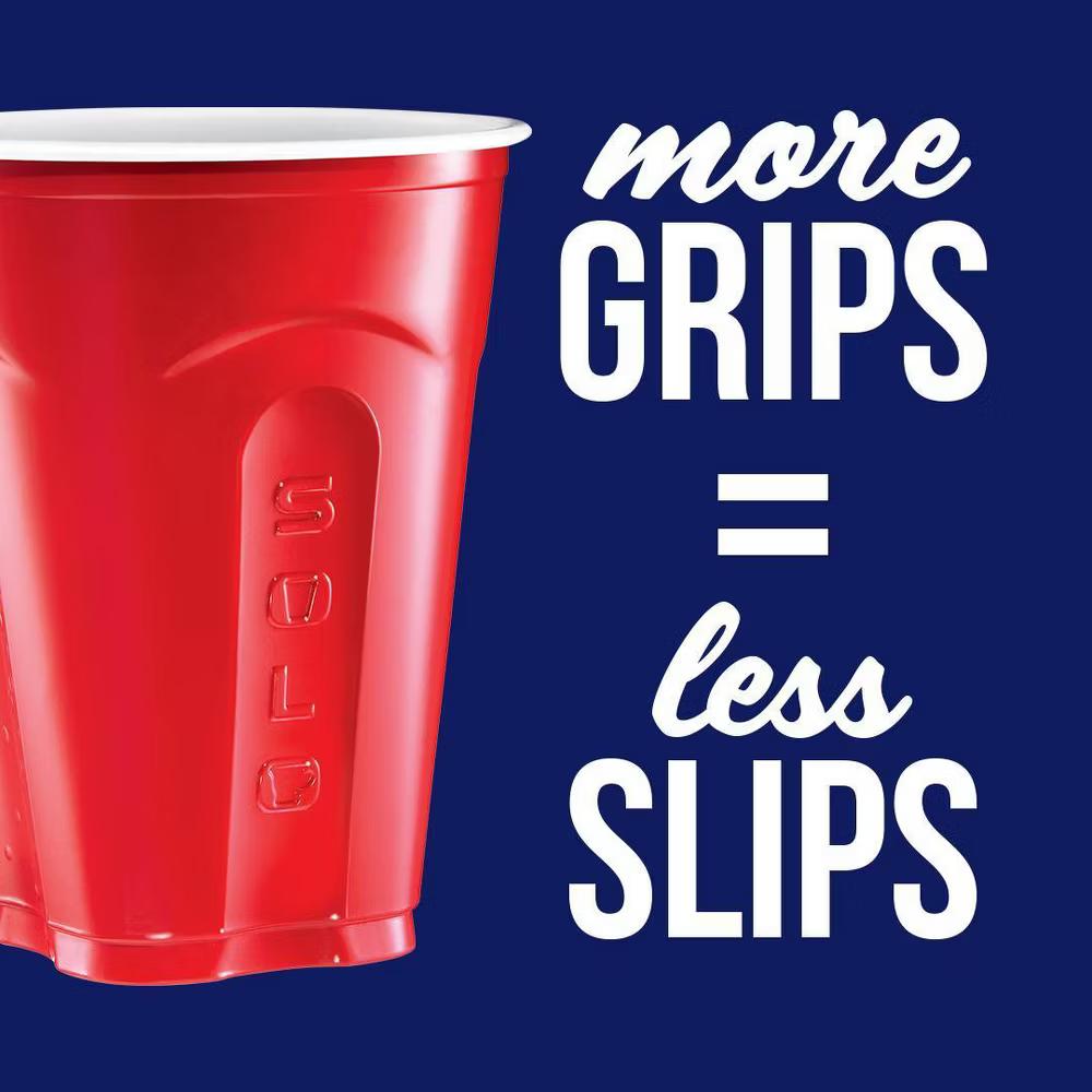 Solo Red Disposable Cups - 18oz/60ct: Solid Pattern, Polystyrene Material - Image 5