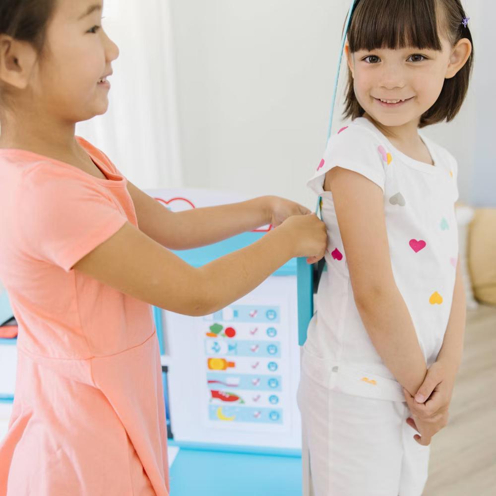 Wooden Get Well Doctor Activity Center - Waiting Room, Exam Room, Check-In Area: Pretend Play Medical Accessories Set - Image 2