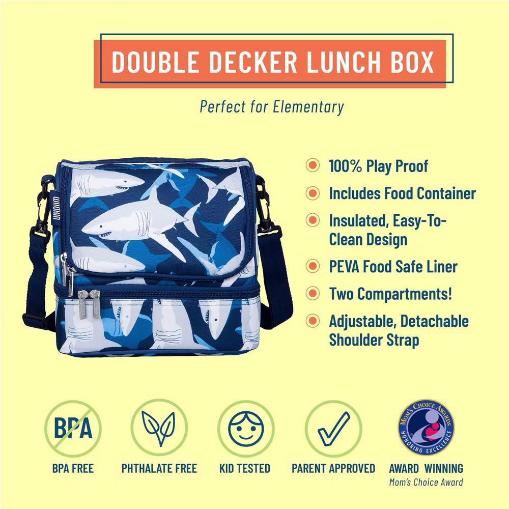Wildkin Two Compartment Insulated Lunch Bag for Kids – School & Travel Ready - Image 62