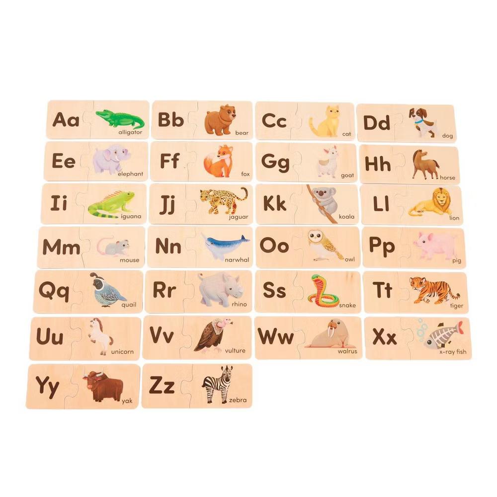 Wooden ABC & Numbers Puzzles - Image 2